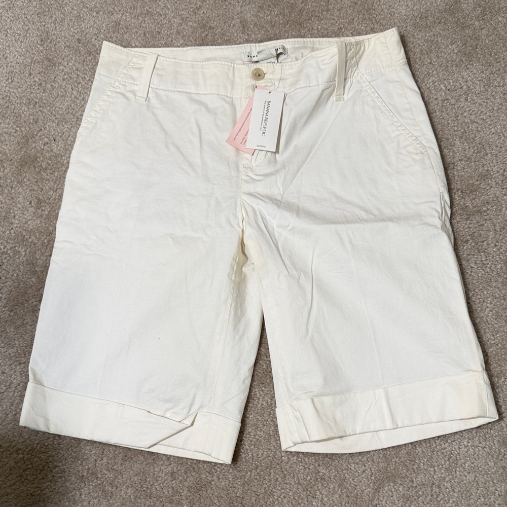 Banana Republic Women's White Bermudas